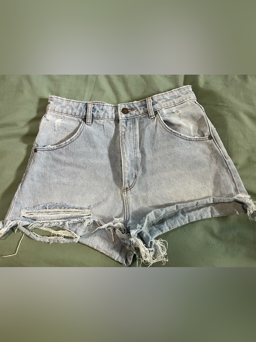 ROLLA'S Light Blue Dusters Denim Shorts